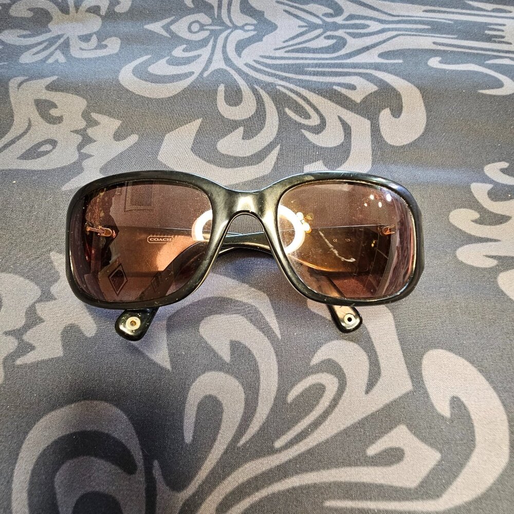 Coach Rectangular Full Rim Designer Eyeglasses Fr… - image 1